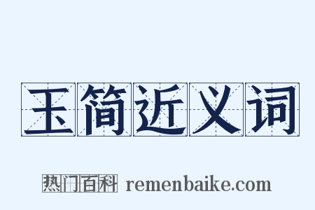 玉简近义词是什么意思的图片